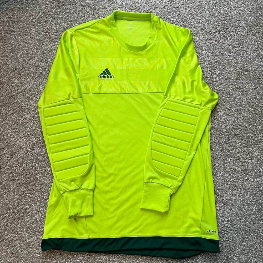 Adidas Men's Soccer Jersey Goalie Padded, Large